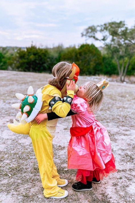 These toddler boy and toddler girl, brother-sister costumes are so cute! Click link to shop costumes Brother And Sister Costumes, Siblings Costumes Brother Sister, Brother Sister Costumes, Sibling Costumes, Sister Halloween Costumes, Sibling Halloween Costumes, Sister Costumes, Sibling Costume, Super Mario Brothers