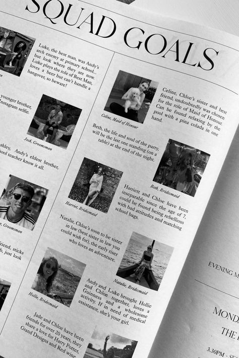 This custom wedding newspaper is the perfect addition to your event! Designed specifically to reflect you as a couple. Tell you love story, introduce your wedding party, shout out your pets or quiz your guests. The personalisation options are endless. Designed and produced by @notesstudiouk #weddingnewspaper Newspaper Wedding Invitations, Business Launch Party, Newspaper Wedding Programs, Diy Newspaper, Hacienda Wedding, Wedding Newspaper, Bride Planning, Love Story Wedding, Bachelorette Party Planning