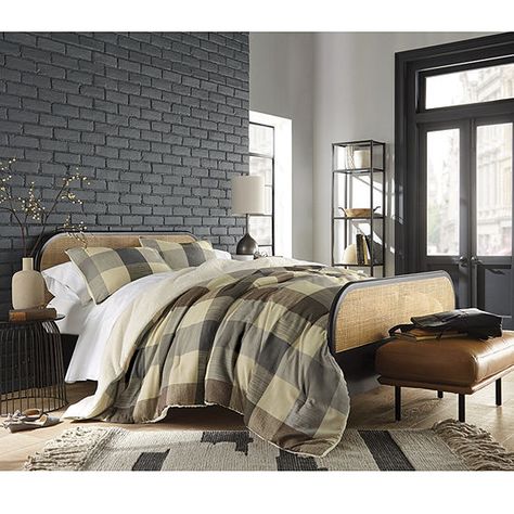 Linden Street Brownwood Plaid To Faux Fur Reversible Comforter Set, Color: Castlerock - JCPenney Cozy Bedroom Aesthetic, Faux Fur Pillows, Fur Pillows, Plaid Comforter, Grey Comforter Sets, Faux Fur Pillow, Reversible Comforter, Fur Pillow, Bedroom Aesthetic