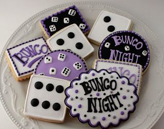 Icings by Ang: Bunco! Bunco Food, Bunco Dice, Halloween Bunco, Bunco Gifts, Bunco Ideas, Bunco Themes, Bunco Night, Bunco Game, Bunco Party