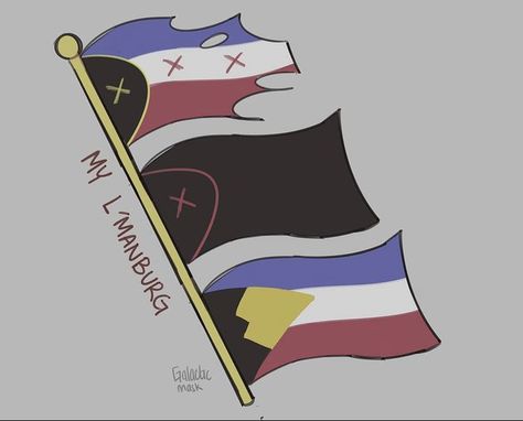 L Manburg Fanart, Lmanburg Fanart, Dsmp Flags, Lmanburg Flag, Dsmp Art, Dream L, Comfort Art, Mc Wallpaper, Desk Organization Diy