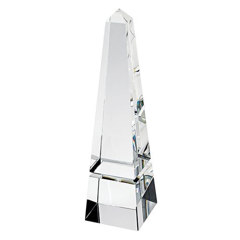 Badash Crystal Obelisk Sculpture, Size: 12H in. Plexi Glass, Glass Centerpieces, Glass Partition, Glass Art Sculpture, Faceted Crystal, Mens Gift Sets, Glass Sculpture, Eyeshadow Makeup, Clear Crystal