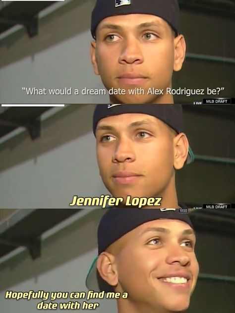 Alex Rodriguez 90s Dream Date, Hello Darling, Alex Rodriguez, Jennifer Lopez, Baseball, Quick Saves