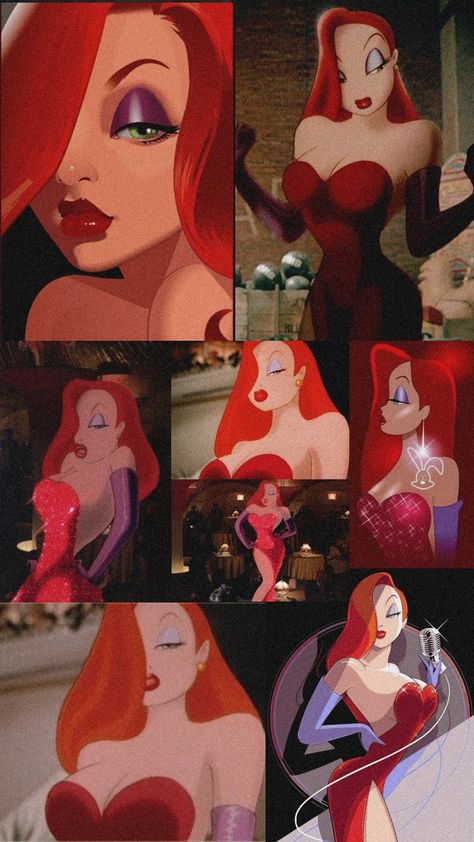 Jessica Rabbit, Little Mermaid, The Little Mermaid, Ariel, Red Hair, Mermaid, Green, Red, Hair