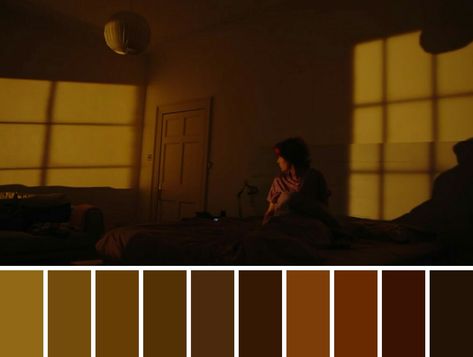 Ominous Color Palette, Film Color Theory, Color Theory Film, Colour Theory In Film, Monochromatic Cinematography, Analog Color Palette, Films Color Palette, Film Color Palette Cinema, Melancholy Color Palette