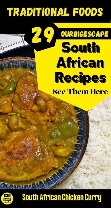 Curry And Rice South African, South African Curry Recipes, South African Chicken Curry, South African Foods, South African Recipes Traditional, African Chicken Recipes, African Food Recipes Easy, South African Curry, Ghanaian Recipes