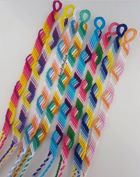 Chain Link Friendship Bracelet, Bracelet Patterns Candy Stripe, Friendship Bracelets Candy Stripe, Chain Link Candy Stripe Bracelet Pattern, Candy Stripe Bracelet, Multicolor Hand-strung Friendship Bracelets For Festivals, Chain Friendship Bracelet, Casual Multicolor Hand-wrapped Friendship Bracelets, Cheap Multicolor Hand-wrapped Friendship Bracelets