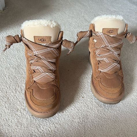 Lowell Ugg Sneaker Boot. Description In Pictures. Size 5. Great Condition. Worn Only A Handful Of Times. Too Chunky For My Liking Is Why I’m Selling. Ugg Sneaker, Ugg Sneakers, New Wardrobe, Womens Uggs, Ugg Shoes, Christmas List, Tan Brown, Sneaker Boots, Wardrobe