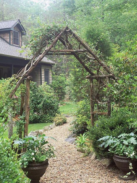 Rustic Arbor, Garden Concept, Rustic Backyard, Backyard Gardens, Garden Arbor, Gardens Ideas, Gardening Design, Party Garden, Landscaping Garden