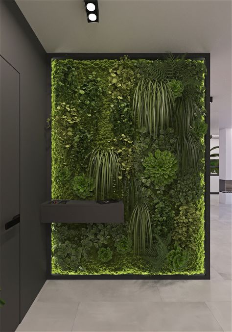 Green Wall Design, Moss Wall Art, Salon Interior Design, Spa Room, Plant Decor Indoor, Moss Wall, Wall Garden, Small Studio, Beauty Standards