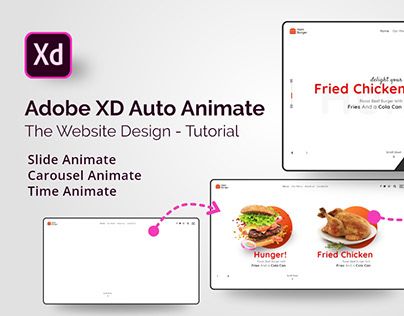 Xd Design Website, Adobe Xd Design Website, Chicken Adobe, Adobe Xd Design, Website Design Tutorial, Website Animation, Web Design Graphic, Adobe Creative Cloud, Adobe Creative