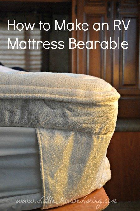 How to Make an RV Mattress Bearable Rv Mattress, Camper Organization, Rv Camping Tips, Camper Hacks, Travel Trailer Camping, Camping Mattress, Rv Storage, Trailer Ideas, Camper Living