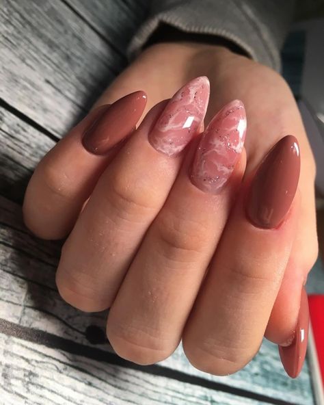 Simple Marble Nails, Nail Design Rose, Marble Art Nails, Nails Design Marble, Fall Marble Nails, Marble Effect Nails, Nailart Marble, Nail Art Marble, Marble Nail Design