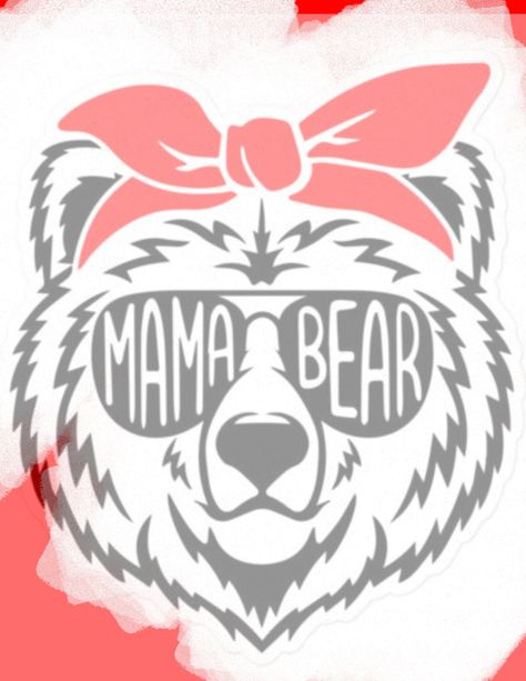 Family Tree Mural, Mama Bear Design, Mamma Bear, Bear Png, Tree Mural, Momma Bear, Print Ideas, Bear Design, Mama Bear