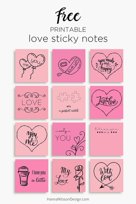 Valentine's day sticky notes | printable love post-it notes | #valentineasday #valentine #stickynotes #printables #freeprintables #postit Valentines Notes For Him, Sticky Note Ideas, Sticky Notes Ideas, Sticky Notes Printable, Sticky Notes Quotes, Valentine Notes, Notes Printable, Student Christmas Gifts