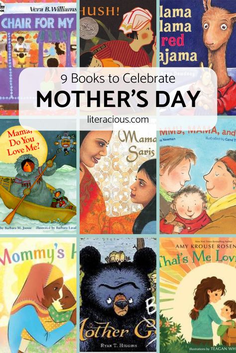 9 Books To Celebrate Mother's Day Books For Children, Celebrate Mom, Middle Grades, Picture Books, Read Aloud, Hush Hush, Happy Mothers, Picture Book, Mother’s Day