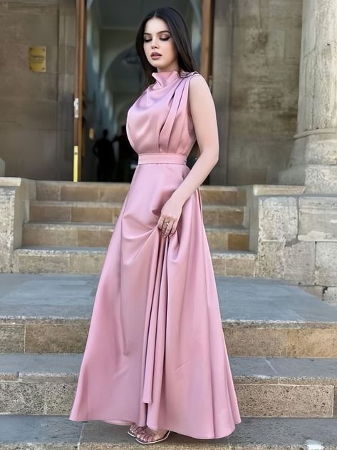 Blush Pink Gown, Modest Dresses Fashion, Pink Gown, Party Dress Sale, Gala Events, Pink Gowns, Pink Shade, Pretty Prom Dresses, Full Length Dress