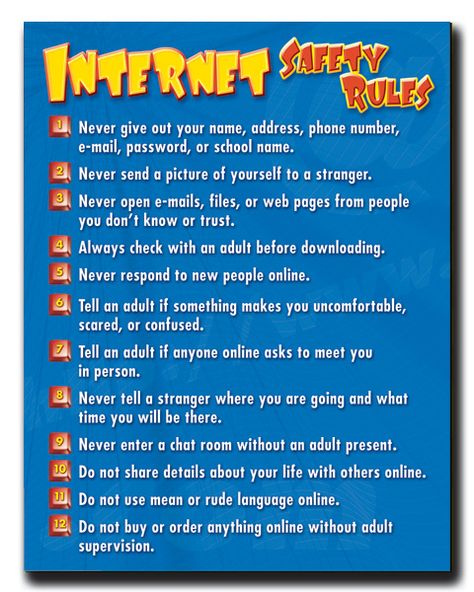 Internet Safety Internet Safety Rules, Internet Safety Tips, Social Media Safety, Internet Safety For Kids, Room Rules, Digital Safety, Rules Poster, Safety Rules, Digital Citizenship