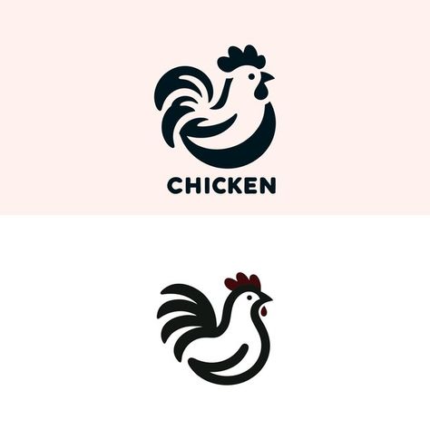 A logo for chicken and hens for the chic... | Premium Vector #Freepik #vector #red #nature #farm #business Hen Logo, Chicken Restaurant Logos, Doodle Logo, Chicken Logo, Chicken Balls, Red Nature, Farm Business, Hen Chicken, Farm Logo