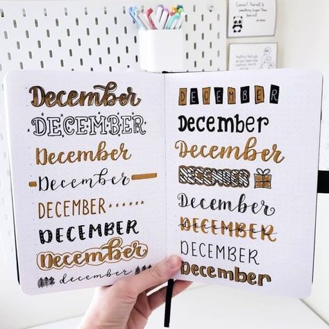 Gallery In 2021 | Bullet Journal Lettering Ideas, Bullet Bullet Journal Design, Bullet Journal Titles, Bullet Journal Headers, December Bullet Journal, Bullet Journal Font, Bullet Journal Banner, Journal Fonts, Bullet Journal Notes, Bullet Journal Paper