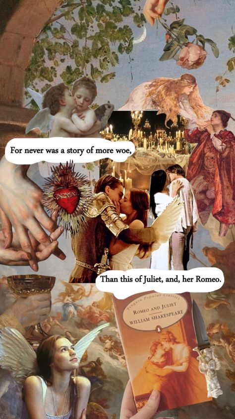 Romeo And Juliet Drawing, Romeo + Juliet Aesthetic, Romeo Juliet 1996, Juliet Capulet, Movie Collage, Rennaissance Art, Moodboard Aesthetic, Ethereal Art, Romance Movies