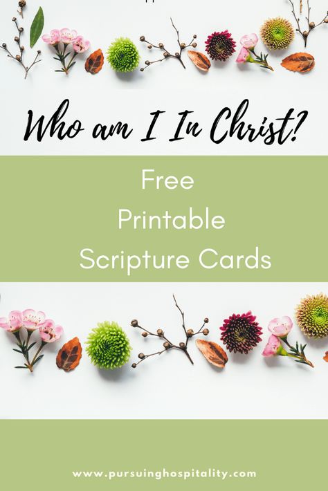 Who am I in Christ? PLUS Printable Scripture Cards - Who Am I In Christ Scriptures, Free Printable Scripture Cards, Free Printable Scripture, Scripture Cards Printable, Free Scripture Printables, Royal Priesthood, Printable Scripture, Jesus Return, Free Printable Cards