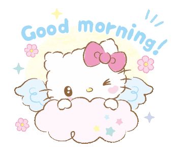 Texting Stickers, Sanrio Gif, Kitty Gif, Cute Good Morning Gif, Hugs And Kisses Quotes, Images Hello Kitty, Hello Kitty Printables, Hello Kitty Baby, Animated Emoticons