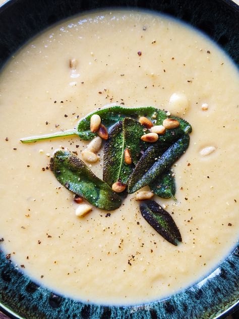 Celeriac Soup Recipes, Celeriac Recipes, Roast Celeriac, Celeriac Soup, Gluten Free Guide, Homemade Soup Recipe, Soup Kitchen, Winter Soups, Simply Delicious