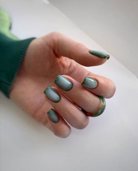 Powder Nail Inspiration, Goth Short Nails, Wow Nails, Punk Nails, Grunge Nails, Minimal Nails, Casual Nails, Personality Quiz, Minimalist Nails