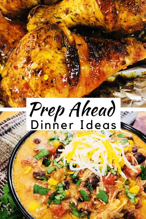 Prep Ahead Dinner Ideas - Cooks Well With Others Easy Pre Prepped Dinners, Weeknight Dinner Prep Ahead, Make Ahead Group Meals, Fancy Make Ahead Dinners, Make Ahead Dinner Party Main Course, Make Ahead Company Dinners, Self Catering Meal Ideas, Dinners You Can Prep Ahead, Make Ahead Grill Meals