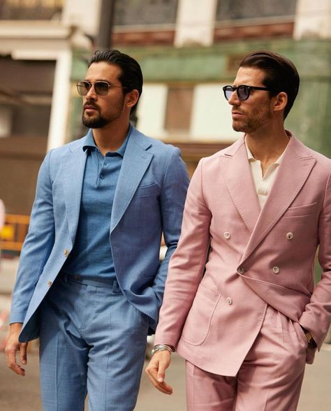 PuroEGO on Instagram: “The Colorful Suits always better in Squad! 💥 #PuroEGO SS23 #newcollection #springsummer #doublebreasted #suit #menstyle #style #fashion…” Summer Wedding Men, Tuxedo Double Breasted, Colorful Suits, Wedding Guest Men, Double Breasted Suit Men, Men Tuxedo, Beach Wedding Suits, Mens Fashion Wedding, Stylish Men Casual