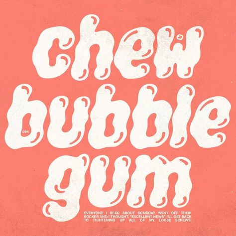 094 ▪︎ 2024 / CHEW BUBBLEGUM _ Chew bubblegum. Or don't. Ionkno 🍬 _ #graphicdesign #typography #typeface #albumcover #coverdesign #artwork #covers #soundpack #design #gfx #365daysofdesign #posterdesign #posterart #designerlife #designassets #designbreakdown #designer #photoshopartwork #illustrator #art #adobe #bubblegum Typography Typeface, Photoshop Artwork, Illustrator Art, Design Assets, Bubble Gum, Cover Art, Cover Design, Album Covers, Poster Art