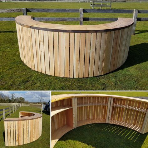 Introducing our curved rustic bar, currently available as a semi circular bar with a full circle coming soon! Contact us for a quotation. www.alfrescohire.co.uk 01279 870997 #weekend #rustic #barhire #eventhire #woodenbar #woodenbarrel #curvedbar Diy Outdoor Bar, Event Bar, Portable Bar, Rustic Bar, Funky Painted Furniture Diy, Backyard Bar, Painted Furniture Diy, Easy Coffee, Curved Wood