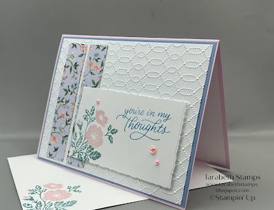 Stampin' Up Softly Sophisticated Hope You Know Sympathy Card by Tarabeth Stamps Stampin Up Sympathy Cards, You're In My Thoughts, Sympathy Cards Handmade, Hand Crafted Cards, Hand Stamped Cards, Hello Cards, Embossed Cards, Sympathy Card, We Made It