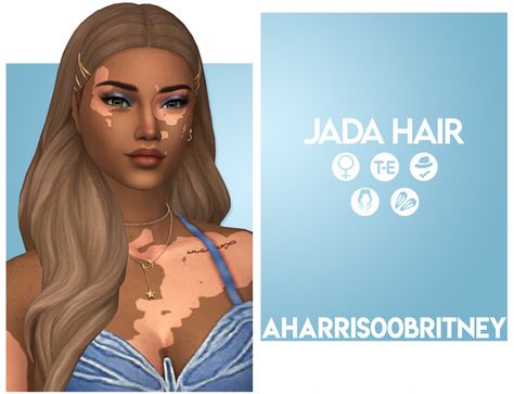 Jada Hair | aharris00britney on Patreon Sims Gameplay, Sims 4 Tsr, Sims 4 Black Hair, Mod Hair, Cc Folder, Pelo Sims, Sims 4 Teen, Sims 4 Mm, Well Well