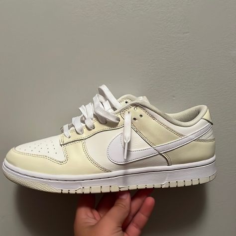 Nike dunk low Coconut milk Coconut Dunks Outfit, Nike Dunk Low Custom Ideas, Coconut Dunks, Coconut Milk Dunks, Dunk Coconut Milk, Nike Dunk Low Coconut Milk, Dunks Outfit, Favorite Shoes, Nike Dunk Low