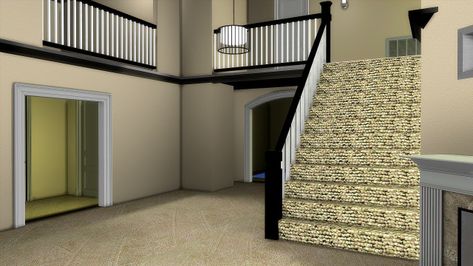 Stair Rails, Stair Railings, Carpet Stairs, Stair Railing, Sims 4 Custom Content, Custom Content, New Generation, Railing, Type 1