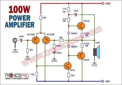 Power Amplifier Circuit Diagram, Yamaha Mixer, Amplifier Circuit Diagram, Diy Boombox, Battery Charger Circuit, Basic Electronic Circuits, Diy Amplifier, Power Supply Circuit, Electronic Circuit Design