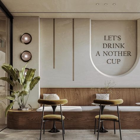 Cafe Bench, Minimal Cafe, Kitchen Booth, Brand Interior, Architecture Design Process, Coffee Shop Interior Design, Minimalism Style, Cafe Shop Design, White Circle