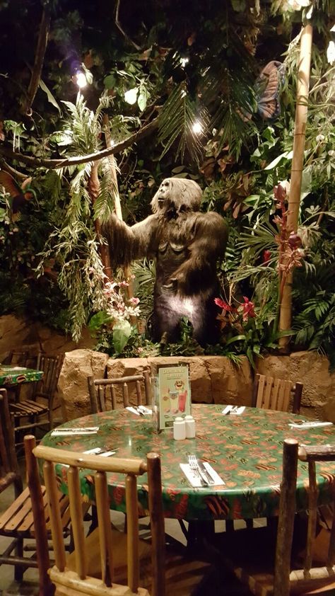 Rainforest Restaurant, Rainforest Cafe Aesthetic, Cafe New York, Rainforest Cafe, Arizona Adventure, Dog Hotel, News Cafe, House In Nature, Jungle Adventure