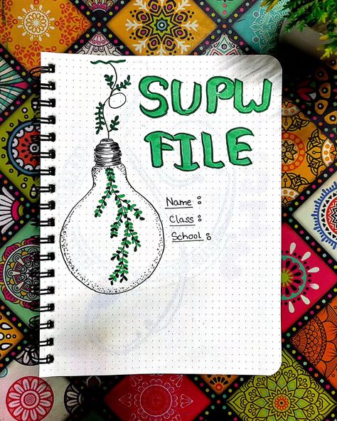 SUPW front cover page idea 💡🌺 #anu_folkart ...... #bujocommunity #studynotes #viralreels #bujogram #engagementelevation #engageandinspire #igreach #igers #feed #explore #reach #bujoideas #frontpage #supw ..... ( SUPW, Cover Page idea, bujo, student, project) Supw Project File Cover Ideas, Study Planner Cover, English Assignment Cover Page Ideas, Bujo Student, Boarders Designs, Planner Cover Page, Boarders Designs For Projects, Tips Study, Front Cover Designs