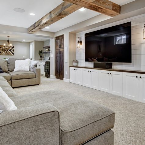 75 Basement Ideas You'll Love - November, 2023 | Houzz Basement Bathroom Decor, Room Ideas Basement, Finished Basement Designs, Remodeling Basement, Basement Living Room, Finish Basement, Basement Decoration, Small Basement Remodel, Dream Basement