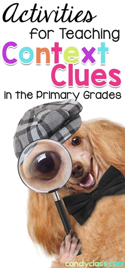 Looking for some engaging activities for teaching context clues in the elementary classroom? This post has ideas for teaching this important vocabulary skill that is great for first grade, 2nd grade, and 3rd grade. Whether you use journals or task cards, Teaching Context Clues, Context Clues Activities, General English, Vocabulary Instruction, Reading Comprehension Strategies, Language Arts Elementary, Comprehension Strategies, Context Clues, Teacher Things