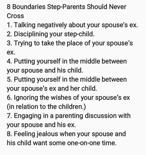 You have crossed every boundary numerous times and continue to. You need to read up on the role of a step-parent because you are failing miserably. Parent Boundaries, Boundaries With Parents, Boundaries For Co Parenting, Step Parents Boundaries, Respecting Parents Boundaries, Boundaries With Stepkids, Boundaries Quotes, Step Parenting, Step Kids