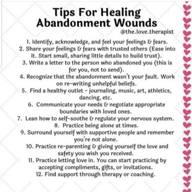 How To Heal Inner Child Wounds, Shadow Work Abandonment, Healing Self Abandonment, Abandonment Wound Healing, Healing Abandonment, Emotional Abandonment, Healing Journaling, Healing Relationships, Mental Health Facts