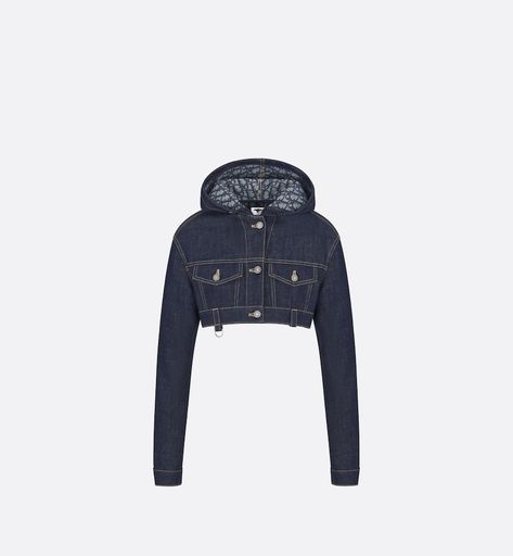 Designer Jackets — Women's Ready-to-Wear | DIOR Cropped Jacket Outfit, Denim Swimsuit, Dior Jacket, Dior Star, Dior Oblique, Designer Jackets, Style Muse, Stole Scarf, Short Denim