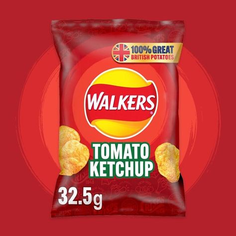 New! Walkers Crisps Tomato Ketchup 32.5g - 1 Bag / 5 Bags / 32 Bags - Free Delivery! was just added to eBay. Check it out! #eBay #eBaySeller Ready Salted Crisps, Walkers Crisps, Bacon Seasoning, Bacon Crisps, Prawn Cocktail, Snack Craving, Potato Crisps, Flavored Bacon, Tomato Ketchup