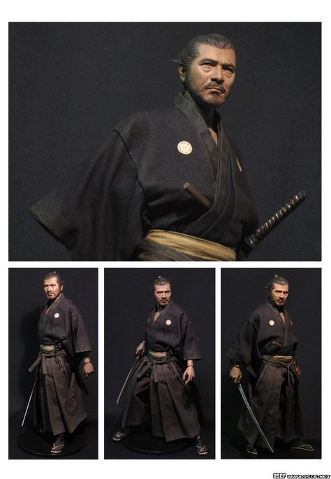 Toshiro Mifune action figure Wandering Samurai, Toshiro Mifune, Martial Arts Movies, Samurai Artwork, 3d Figures, Asian Film, Japanese Warrior, Samurai Armor, Japanese Samurai