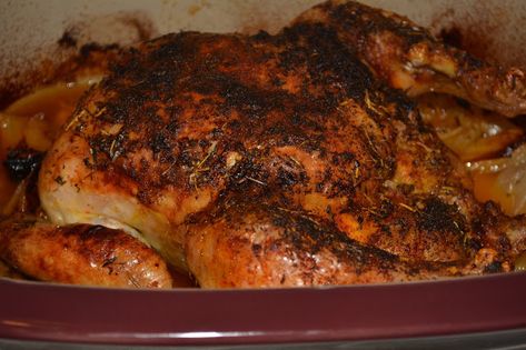 CRISPY ROASTED CHICKEN WITH BRANDY GRAVY! - Hugs and Cookies XOXO Rockcrok Recipes, Crispy Roasted Chicken, Pepper Gravy, Chef Dishes, White Truffle Oil, Pampered Chef Party, Pampered Chef Recipes, Whole Roasted Chicken, Dutch Oven Cooking