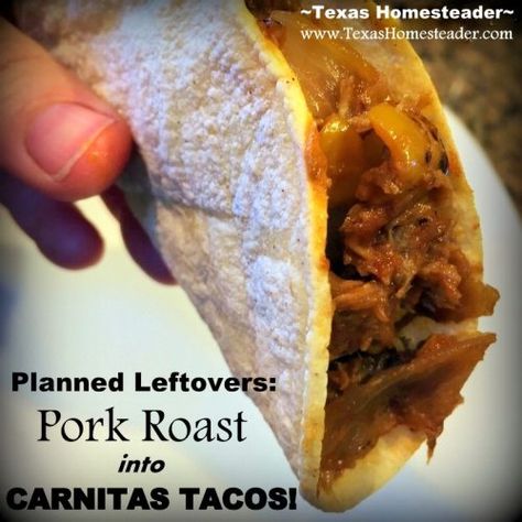 Pork Roast Carnitas, Leftover Pork Roast Recipes, Leftover Pork Loin Recipes, Leftover Carnitas, Baked Taco Shells, Leftover Pork Tenderloin, Leftover Pork Chops, Leftover Pork Roast, Crispy Taco Shells